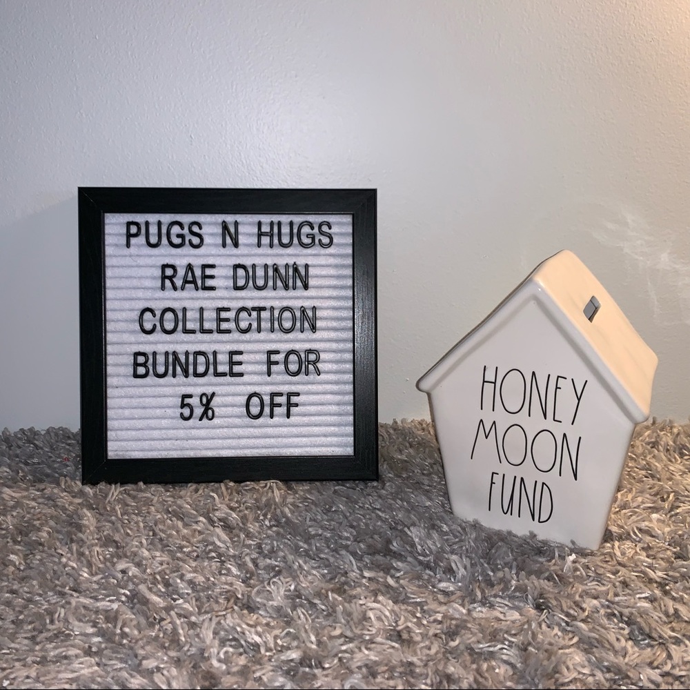 Rae Dunn Honey Moon Fund Money Bank